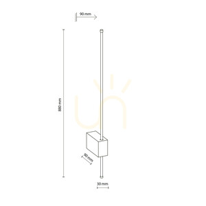 Lixa Brown Kinkiet LED 12 W small 8