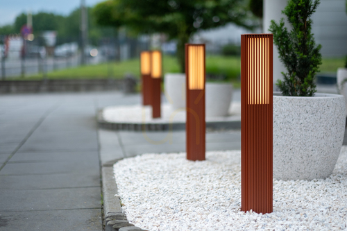 Sprawdź Słupek ogrodowy LED NORLYS Astrid 2208CB, brąz miedziany, 85 cm, DALI2
