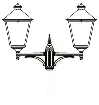 Sprawdź Latarnia ogrodowa London 4128BC miedziany LED NORLYS