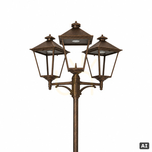Latarnia ogrodowa Norlys London Big 4132BC LED 3x9,5W 2271 lm 3000K IP54 miedziana patyna small 1