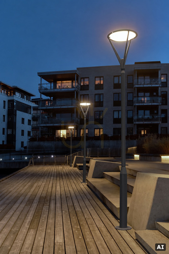 Sprawdź Latarnia ogrodowa Hammerfest 5134GR szary LED NORLYS