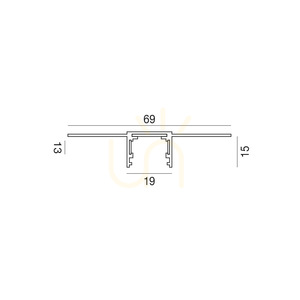 Szyna Magnetyczna Slim GBIN51 2 m Czarny Gea Luce small 2