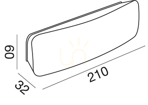 Oświetlenie schodowe GES150 Grafitowy Gea Luce IP54 small 1