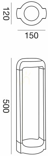 Sprawdź Słupek ogrodowy LED Gea Luce GES451C antracyt 50 cm 3000 K IP65