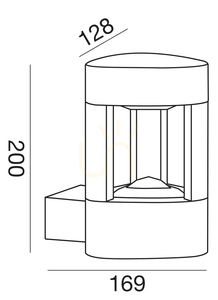 Kinkiet zewnętrzny GES482 Srebrny Gea Luce IP54 small 2