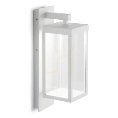 Sprawdź Kinkiet zewnętrzny LED GES770 Gea Luce, biały lampion ze szkłem, 4000 K, IP54