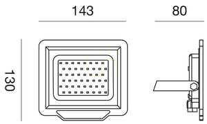 Naświetlacz LED GES841C Biały Gea Luce IP65 small 1