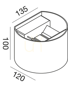Kinkiet zewnętrzny GES872C Srebrny Gea Luce IP54 small 1