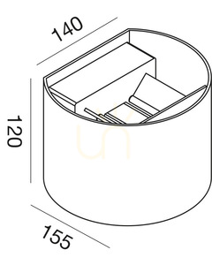 Kinkiet zewnętrzny GES875N Biały Gea Luce IP65 small 1
