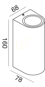 Kinkiet zewnętrzny GES905 Rdzawy Gea Luce IP44 small 1