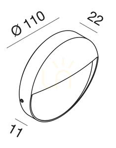Oświetlenie schodowe GES985 Brązowy Gea Luce IP65 small 1