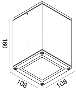 Plafony zewnętrzny GES1012 Rdzawy Gea Luce IP65 small 1