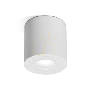 Plafon zewnętrzny Gea Luce GES1073 biały IP65 GU10 small 0