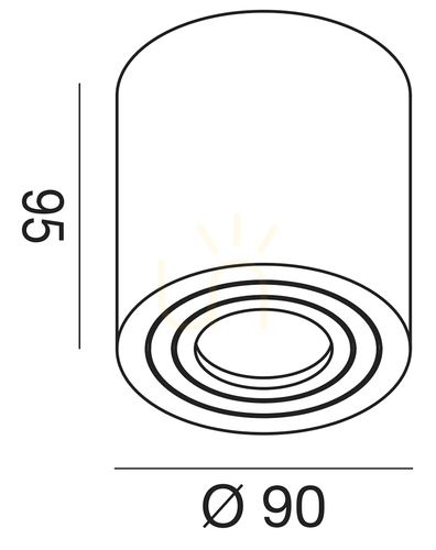 Sprawdź Plafony zewnętrzny GES1075 Brązowy Gea Luce IP65