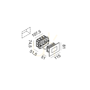 Oświetlenie schodowe GES2041 Gea Luce IP66 small 1