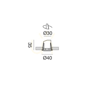 Oprawa wpuszczana GES2060C Biały Gea Luce IP44 small 1