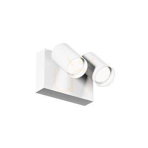 Kinkiet zewnętrzny GES2073 biały - 2 regulowane reflektory 2 x 9 W - IP65 - Gea Luce small 0