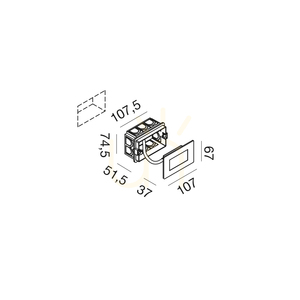 Oświetlenie schodowe GES2130 Biały Gea Luce IP54 small 1