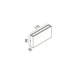 Kinkiet zewnętrzny GES2212 Brązowy Gea Luce IP65 small 1