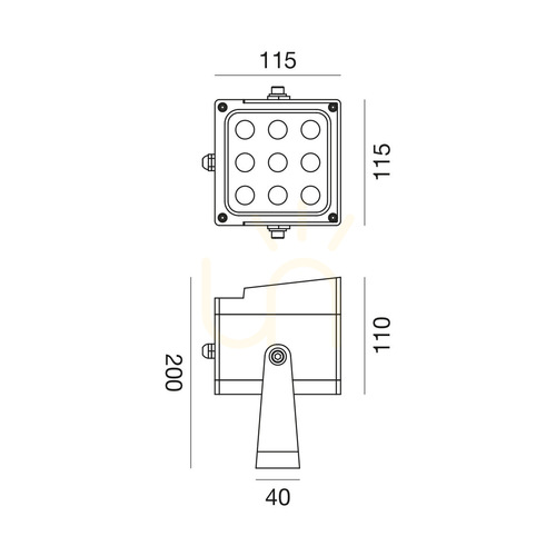 Sprawdź Naświetlacz LED GES2230 Biały Gea Luce IP65