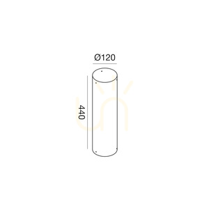 Słupek oświetleniowy GES2403 Brązowy Gea Luce small 1