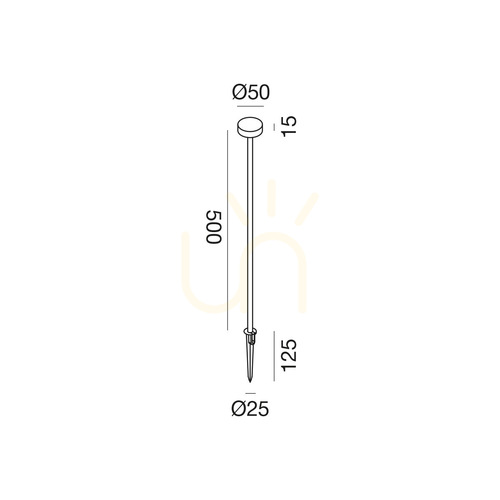 Sprawdź Słupek ogrodowy Gea Luce GES2422C 50 cm, LED 1,5 W 24 V DC, 99 lm 3000 K, antracyt, IP65