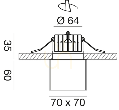 Sprawdź Oprawa wpuszczana GFA364 Czarny Gea Luce IP54