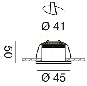 Oprawa wpuszczana GFA850C Biały Gea Luce small 2