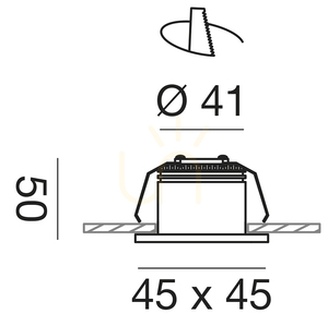 Oprawa wpuszczana GFA851C Biały Gea Luce small 1