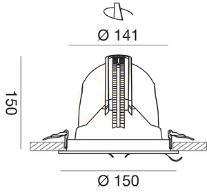 Oprawa wpuszczana GFA911C Biały Gea Luce small 1