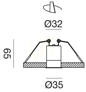 Oprawa wpuszczana GFA1100C Biały Gea Luce small 1