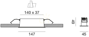 Oprawa wpuszczana GFA1120C Biały Gea Luce small 1