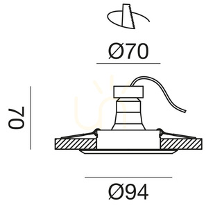 Oprawa wpuszczana GFA1151 Czarny Gea Luce small 1