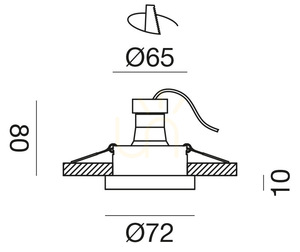 Oprawa wpuszczana GFA1160 Biały Gea Luce small 1