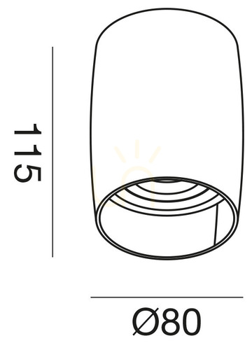Sprawdź Plafon GFA1221 Czarny Gea Luce