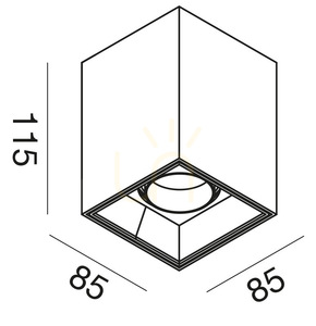 Plafon GFA1231 Czarny Gea Luce small 1