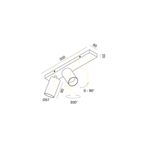 Plafon GFA1399 Czarny Gea Luce small 1