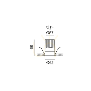 Oprawa wpuszczana GFA1414C Biały Gea Luce small 1