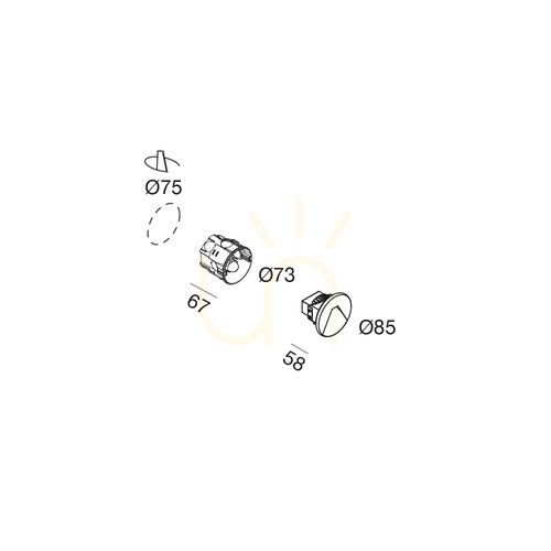 Sprawdź Oświetlenie schodowe GFA1423 Czarny Gea Luce