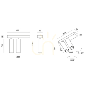 Plafon GFA1475H Czarny Gea Luce small 1
