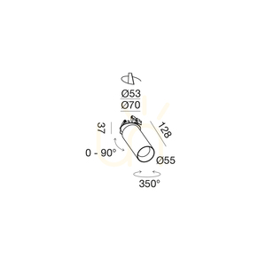Oprawa wpuszczana GFA1482C Biały Gea Luce small 1