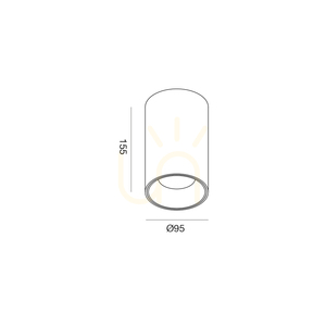 Plafon LED Gea Luce GFA1503 czarny 25 W small 1
