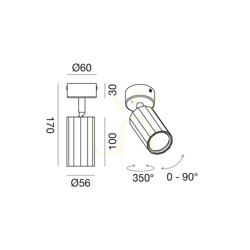 Sprawdź Plafon GFA1601 Czarny Gea Luce