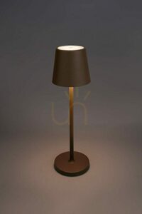 Lampa stołowa bezprzewodowa Gea Luce GLS031, LED 3 W, 300 lm, 3000 K, IP54, brązowa small 2