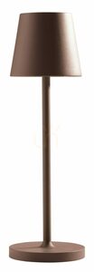 Lampa stołowa bezprzewodowa Gea Luce GLS031, LED 3 W, 300 lm, 3000 K, IP54, brązowa small 0