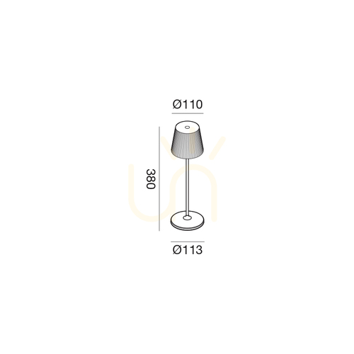 Sprawdź Lampa stołowa bezprzewodowa Gea Luce BRILLIA GLS052, LED 3 W, 210 lm, 3000 K, IP54, zielona