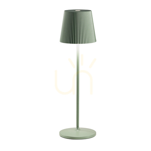 Sprawdź Lampa stołowa bezprzewodowa Gea Luce BRILLIA GLS052, LED 3 W, 210 lm, 3000 K, IP54, zielona