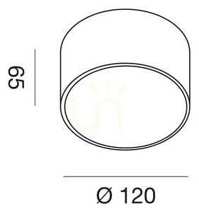 Plafon GPL242C Czarny Gea Luce small 1