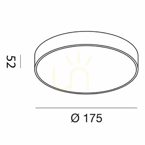 Plafon GPL270N Czarny Gea Luce small 1