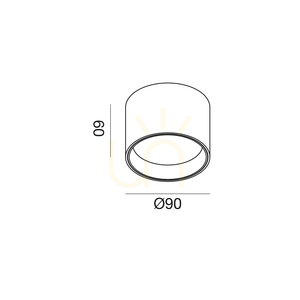 Plafon GPL330H Biały Gea Luce small 1